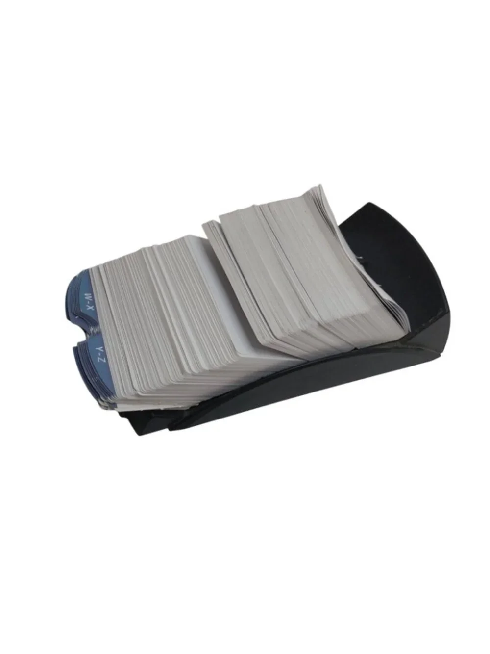 Rolodex Black Rotary Index Card Holder A-Z Dividers Vintage Office Organizer